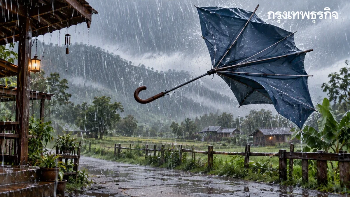 อุตุฯ เตือน 45 จังหวัดรวม กทม. ฝนหนักถึง 60% ระวังน้ำท่วมฉับพลัน
